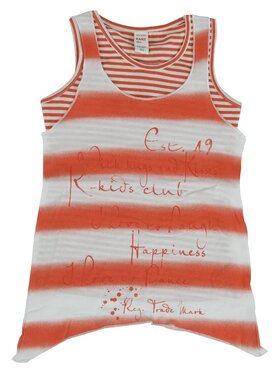Kanz Kanz Bluzka 1514261-0001 Pomarańczowy Basic Fit