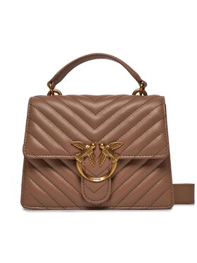 Pinko Pinko Ročna torba Love One Top Handle Mini Light 100071 A0GK Rjava