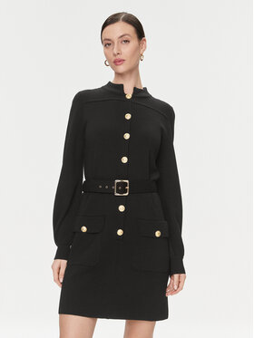 Luisa Spagnoli Luisa Spagnoli Плетена рокля Miraggio 58125 Черен Regular Fit
