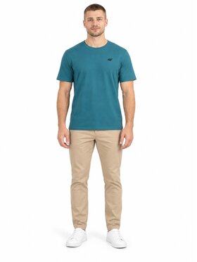 4F 4F T-Shirt 4FWAW26TTSHM3578-46S Zelená Regular Fit