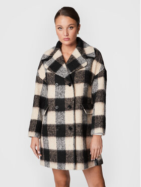Red Valentino Red Valentino Gyapjú kabát 1R3CAF056HR Bézs Regular Fit