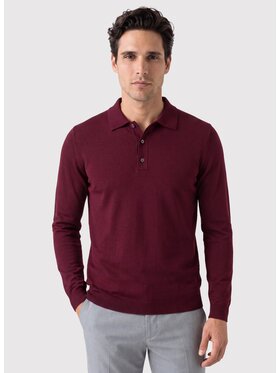 Pako Lorente Pako Lorente Sweter P26WP-2X-002 Bordowy Regular Fit