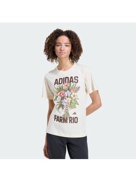 adidas adidas T-Shirt 168793 Beżowy Regular Fit