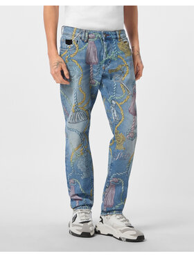 PHILIPP PLEIN PHILIPP PLEIN Jeansy 26885 Modrá Straight Leg