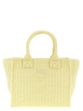 PINKO PINKO Torebka Bicolor Polypropylene Tote Żółty
