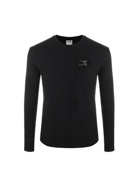 Diadora Diadora Bluzka DIADORA L.T-SHIRT LS CHROMIA Czarny Regular Fit