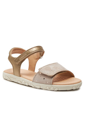 Geox Sandale J Sandal Haiti Girl J028ZA 007NF C0208 D Zlatna