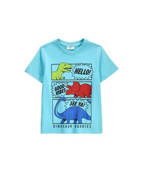 Coccodrillo Coccodrillo T-Shirt ZC6143214VBB-013 Turkusowy Regular Fit