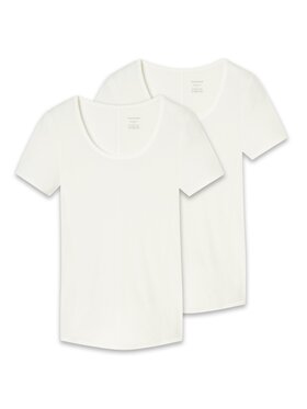 SCHIESSER SCHIESSER Podkoszulek 28948 Biały Stretch Fit