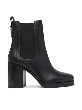 Tommy Hilfiger Tommy Hilfiger Škornji Ltr Square Toe Heel Chelsea Boot FW0FW09555 Črna