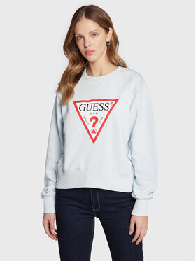 Guess Guess Majica dugih rukava Original W2YQ16 KBA10 Plava Regular Fit