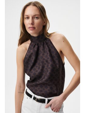 MARI PRETI MARI PRETI Top MONOGRAM M Brązowy Regular Fit