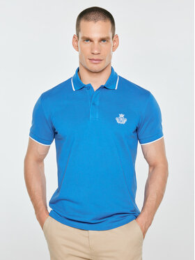 BIG STAR BIG STAR Polo SELLER Niebieski Basic Fit