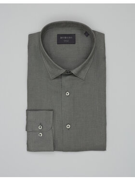Borgio Borgio Koszula linosa_00669_z Zielony Slim Fit