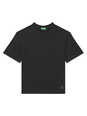 United Colors Of Benetton United Colors Of Benetton T-shirt 35RYC10NC Crna Regular Fit