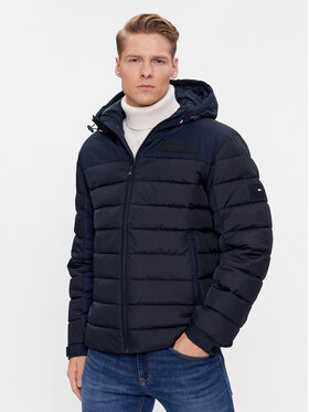 Tommy Hilfiger Tommy Hilfiger Пухено яке New York MW0MW33735 Тъмносин Regular Fit