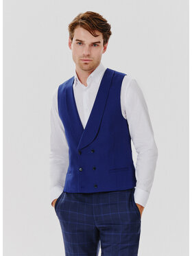 Pako Lorente Pako Lorente Kamizelka P24WP-8X-004 Granatowy Slim Fit
