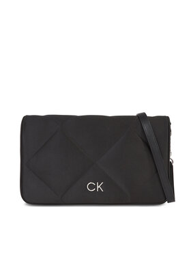 Calvin Klein Calvin Klein Sac à main Re-Lock Quilt Shoulder Bag-Satin K60K611300 Noir