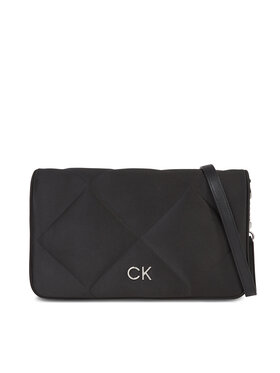 Calvin Klein Calvin Klein Torebka Re-Lock Quilt Shoulder Bag-Satin K60K611300 Czarny
