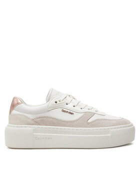 Calvin Klein Calvin Klein Sneakersy Ff Cupsole Lace Up W/Ml Mix M HW0HW02125 Biela
