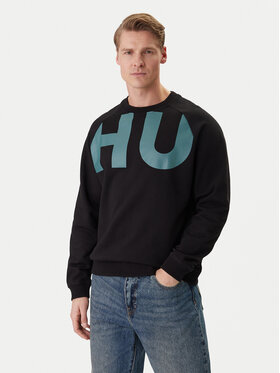 HUGO HUGO Bluză Nalfcrew 50552496 Negru Loose Fit