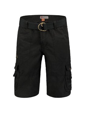 Geographical Norway Geographical Norway Bermudy SY3035H/GN-Black Czarny Regular Fit