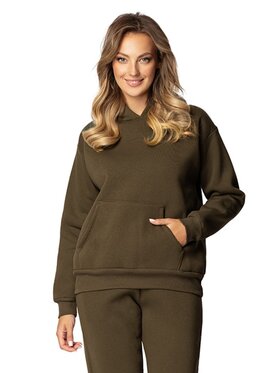 DKaren Sport DKaren Sport Bluza DK-K-B6 Khaki Regular Fit