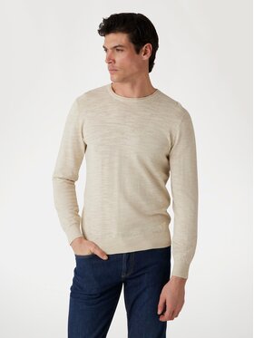 Guess Guess Sweter 174531 Beżowy Classic Fit