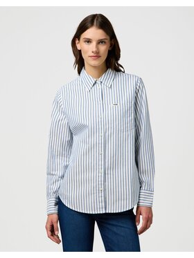 Wrangler Wrangler Koszula 112370778 Niebieski Regular Fit