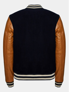 Serge Pariente Bomber Jakna Varsity Bomber Mornarsko Modra Regular Fit