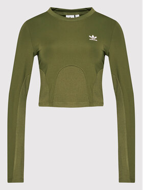 Adidas Bluza Always Original HF2091 Zelena Tight Fit