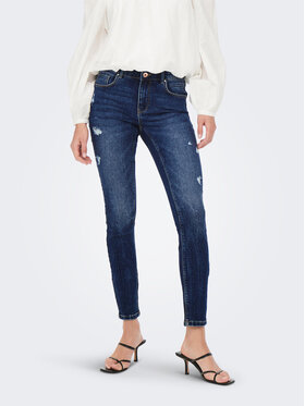 ONLY ONLY Jeansy 15259128 Granatowy Skinny Fit