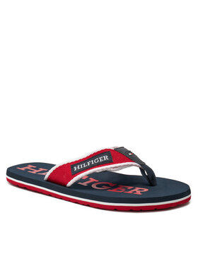 Tommy Hilfiger Japonke Patch Hilfiger Beach Sandal FM0FM05024 Rdeča