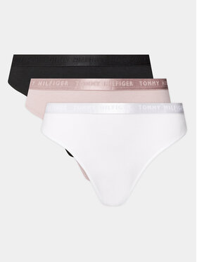 Tommy Hilfiger Tommy Hilfiger Komplet 3 par stringów UW0UW04480 Kolorowy