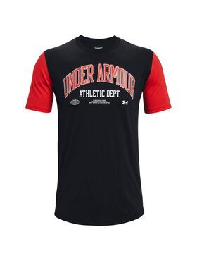 Under Armour Under Armour T-shirt Under Armour Athletic Department Colorblock SS Tee Nero Regular Fit