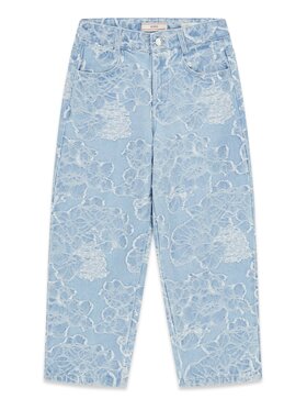 Guess Kids Guess Kids Kalhoty z materiálu 182419 Modrá Regular Fit