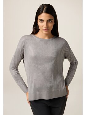 Oltre Oltre Cardigan M508J005270N013 Grigio Slim Fit