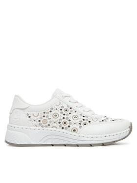 Rieker Rieker Sneakersy N6506-80 Bílá