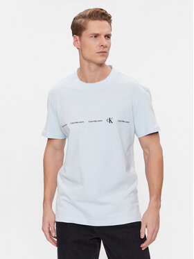 Calvin Klein Jeans Calvin Klein Jeans T-shirt Logo Repeat J30J324668 Celeste Regular Fit