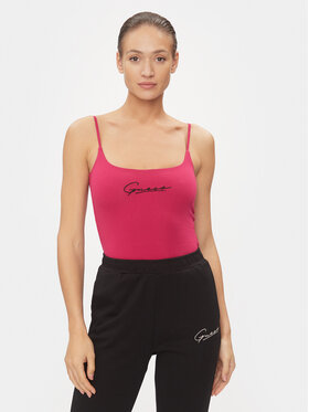 Guess Guess Top Signature V4RP06 J1314 Růžová Regular Fit