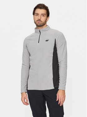 4F 4F Termo bielizeň vrchné diely 4FWAW24UFLEM045 Sivá Slim Fit