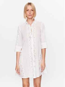Iconique Iconique Сукня-сорочка IC23 004 Білий Regular Fit