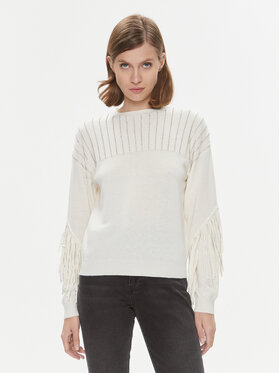 PINKO Pinko Svetr Libellula 102082 A19L Écru Regular Fit