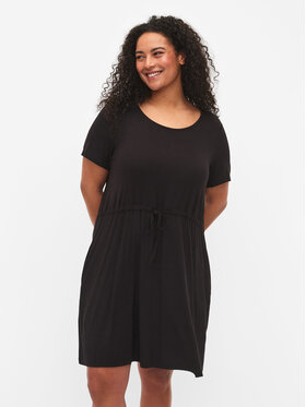 Zizzi Zizzi Nyári ruha V50032K Fekete Regular Fit