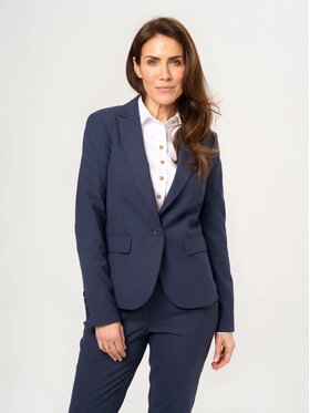 Willsoor Willsoor Marynarka 68247 Granatowy Slim Fit