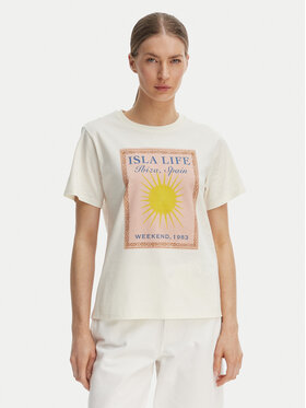 Weekend Max Mara Weekend Max Mara T-Shirt Pantera 2615971032 Εκρού Regular Fit