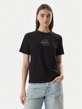 Calvin Klein Jeans Calvin Klein Jeans Póló LV047G831G Fekete Regular Fit