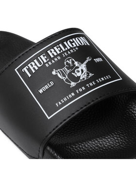 True Religion Natikači TRSLIDE027 Črna