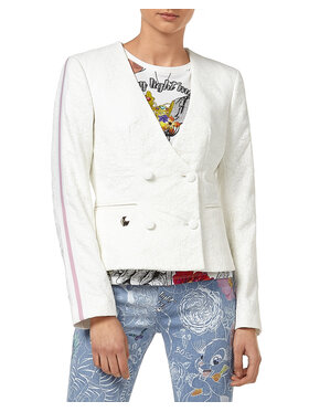 PHILIPP PLEIN PHILIPP PLEIN Kurtka puchowa 14543 Biały Regular Fit