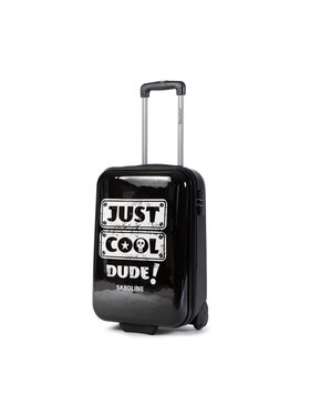 Saxoline Saxoline Kis kemény borítású bőrönd Just Cool 1393C0.49.06 Fekete